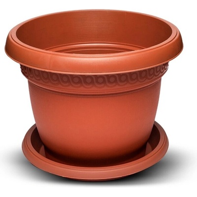 Burdem Саксия лукс с чинийка 21л цвят керамика 1бр (b102-7)