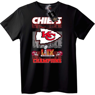 NOONEBRAND Тениска Chiefs Super Bowl шампиони - S, Black