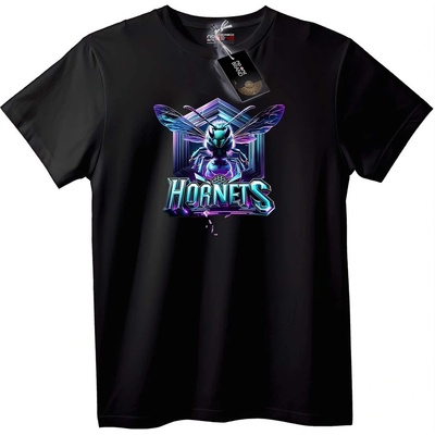 NOONEBRAND Тениска Неонови Hornets - 6XL, White