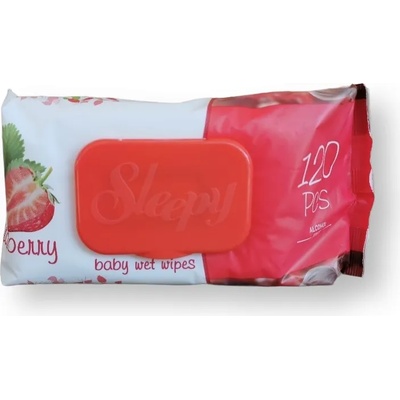 Sleepy мокри кърпи, Ягода, 120 броя