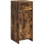 vidaXL Шкаф за баня Опушен дъб 35 x 36, 5 x 85 см Инженерна дървесина (890748)