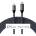 Satechi USB-C to Lightning Cable - сертифициран (MFI) USB-C към Lightning кабел за Apple устройства с Lightning порт (180 см) (сив)