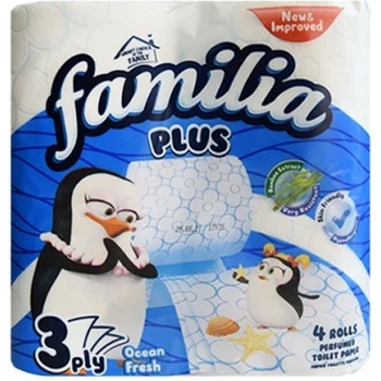 Image 1 of Familia (хартия) Тоалетна хартия Familia Plus Ocean Fresh 4бр