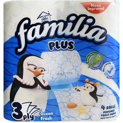 Familia (хартия) Тоалетна хартия Familia Plus Ocean Fresh 4бр