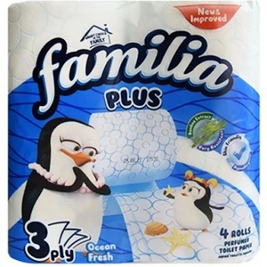 Familia (хартия) Тоалетна хартия Familia Plus Ocean Fresh 4бр