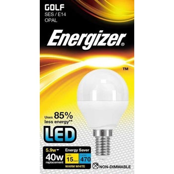 Energizer LED Globe E14 5,9W EQ 40W, teplá bílá
