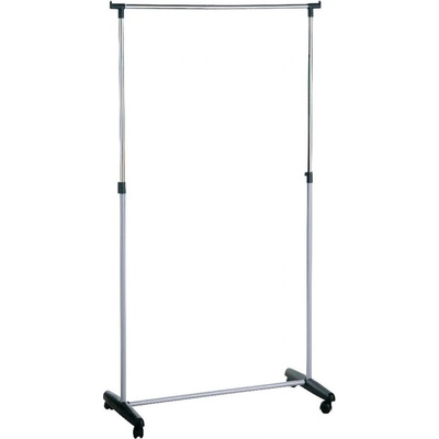 Premier Housewares Метална телескопична стойка за дрехи на колелца в сребрист цвят - Premier Housewares (1900338)