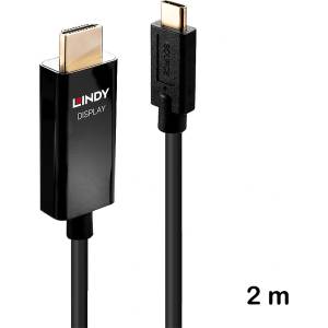 Lindy USB Type C към HDMI® 4K60 адаптерен кабел 2m, HDR, Lindy 43292 (43292)