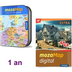 Moza Исторически атлас многоезичен - Extra издание, 1 година (MS-4098D-1)