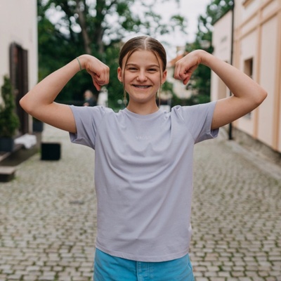 Dětské tričko Vagus Zajda fialová