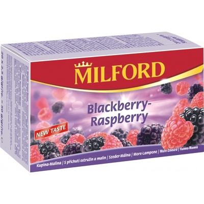 Milford ovocný čaj ostružina-malina 20 x 2,5 g
