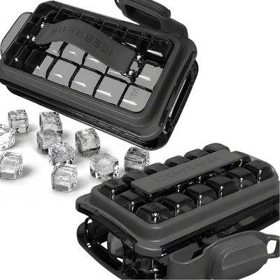 IceBreaker Nordic 4-in-1 Ice Cube Tray POP 2.0 Clear Black