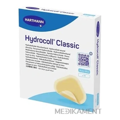 Hydrocoll Classic hydrokoloidné krytie na rany 10 x 10 cm 10 ks