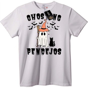 NOONEBRAND Тениска Хелоуин призрачна вещица - 6XL, White
