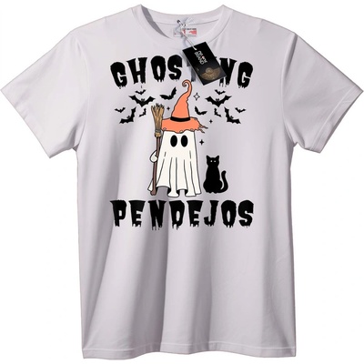NOONEBRAND Тениска Хелоуин призрачна вещица - 6XL, White