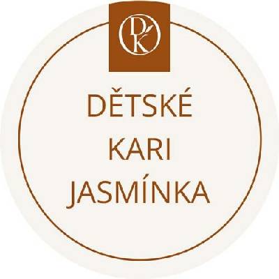 Davídkovo koření Etiketa Dětské kari Jasmínka béžová průměr 4,5 cm 1 ks