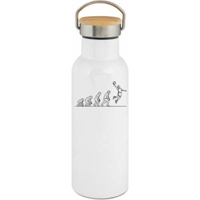 123TRIKO termoska Evoluce basketbalista, černý tisk 500 ml