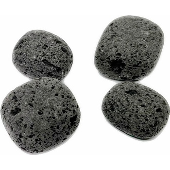 Nefertitis Lávový kámen tromlované kousky - M - cca 2 - 2,5 cm
