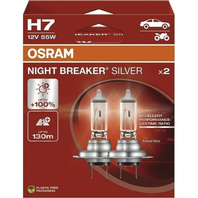 Osram Night Breaker Silver H7 PX26D 12V 55W 64210NBS-2HB