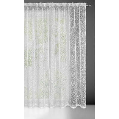ZÁCLONA AMANDA NA PÁSCE 300X270 CM BÍLÁ