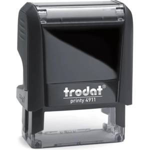 TRODAT Печат TRODAT Printy 4.0 4911 екочерен корпус червен тампон 4911F/P (4911F/P)