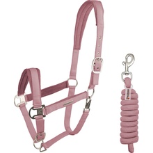 Waldhausen Velvet set ohlávky s vodítkom Dusky Pink