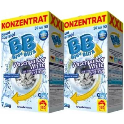 Blue Blitz prášek na bílé prádlo 7,5 kg