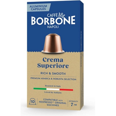Caffe Borbone Nespresso Alluminio Crema Superiore 10 ks