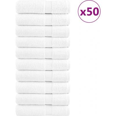 vidaXL Премиум кърпи за ръце SOLUND 50 бр бели 50x100 см 600 gsm (137127)