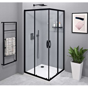 SAPHO Sigma - Душ кабина 90x90 см, матово черно/прозрачно стъкло GS2190BGS2190B (GS2190BGS2190B)