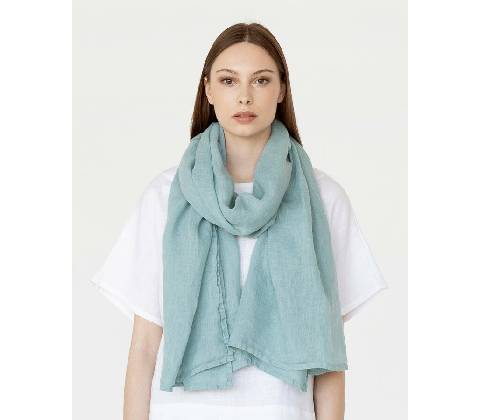 Magic Linen šál Teal blue