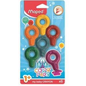 Maped Пастели, MAPED "ColorPeps Baby", 6 различни цвята 863806 (863806)