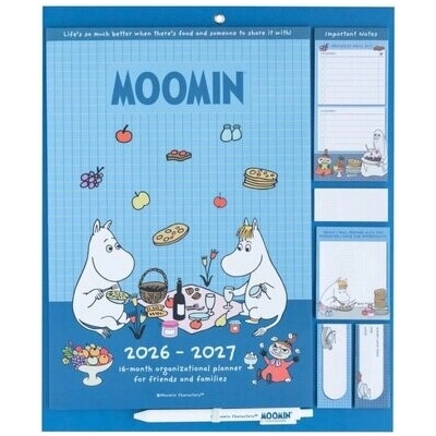 Oficiálny nástenný plánovací : Moomin 30 x 35 cm 2026/2027