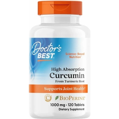 Doctor's Best Kurkumín s vysokou absorpciou 1000 mg 120 tabliet