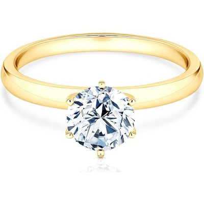 Savicki Zásnubný prsteň žlté zlato diamant SV R11 D Z