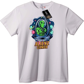 NOONEBRAND Тениска Извънземен геймър - 2XL, Black