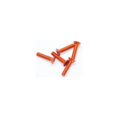 Arrowmax Alu Screw Allen Countersunk M3X14 Orange 7075 5 AM-14CS3014-O