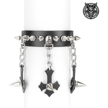 Image 1 of Leather & steel fashion гривна Across the hell- LSF1 151