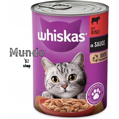 Whiskas s hovädzím mäsom 400 g