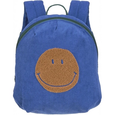 Lässig KIDS detský batôžtek Tiny Backpack Cord Little Gang Smile blue