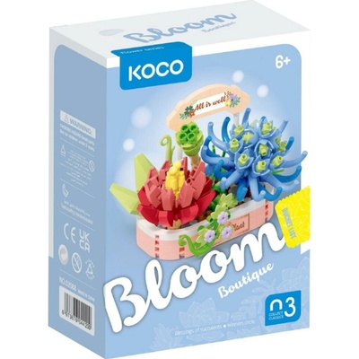 KOCO Stavebnice mini Kouzlo sukulentů 271ks