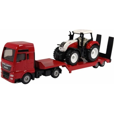 Siku Super 1764 tahač MAN s traktorem Steyr