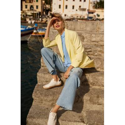 Moodo Жълто сако с навити ръкави Moodo Moodo | Zhalt | ЖЕНИ | XS