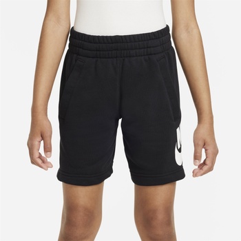 Nike Детски поларени къси панталони Nike Sportswear Club Fleece Big Kids' French Terry Shorts - Black