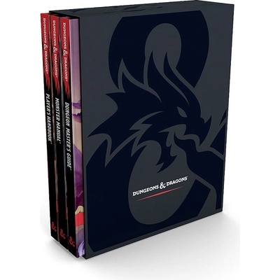 Dungeons & Dragons Core Rulebooks Gift Set Special Foil Covers Edition with Slipcase, Players Handbook, Dungeon Masters Guide, Monster Manual, DM S