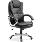 Bewello Черно кожено офисно въртящо се кресло Bewello (BMD1107BK) (BMD1107BK)