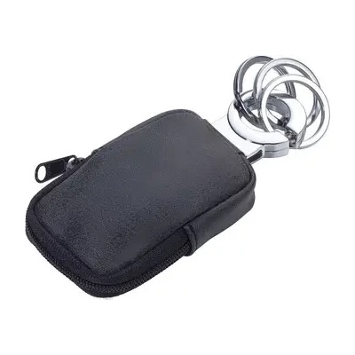 TROIKA Ключодържател с калъф Troika-CLEAN CLICK, тъмносив (KR21-77/DG)