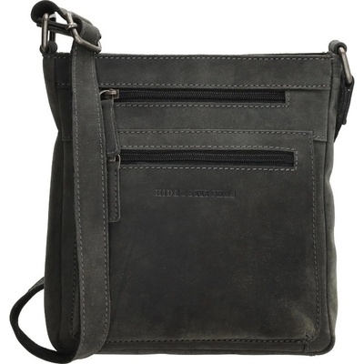 Hide & Stitches Zelená kožená crossbody kabelka „Anne“