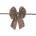Humdakin Коледна украса BOW TIE, кафяв, памук, Humdakin (HUM5713391025969)
