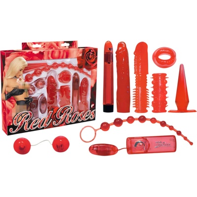 - Червени рози - вибрационен комплект (9 части)